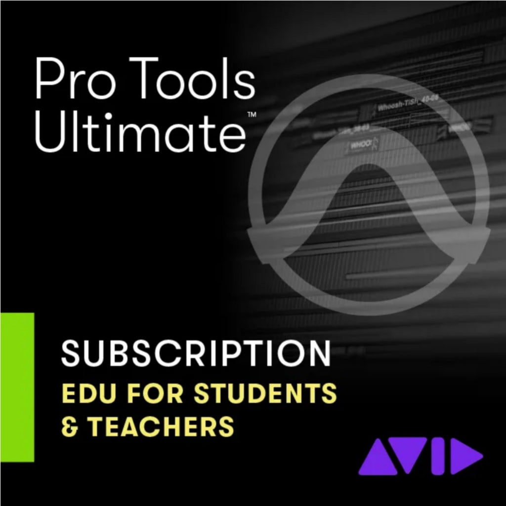 AVID - Pro Tools DAW Software Avid Pro Tools Ultimate 1 Year Subscription For Educational Students & Teachers – Professional Audio Software & Plugin