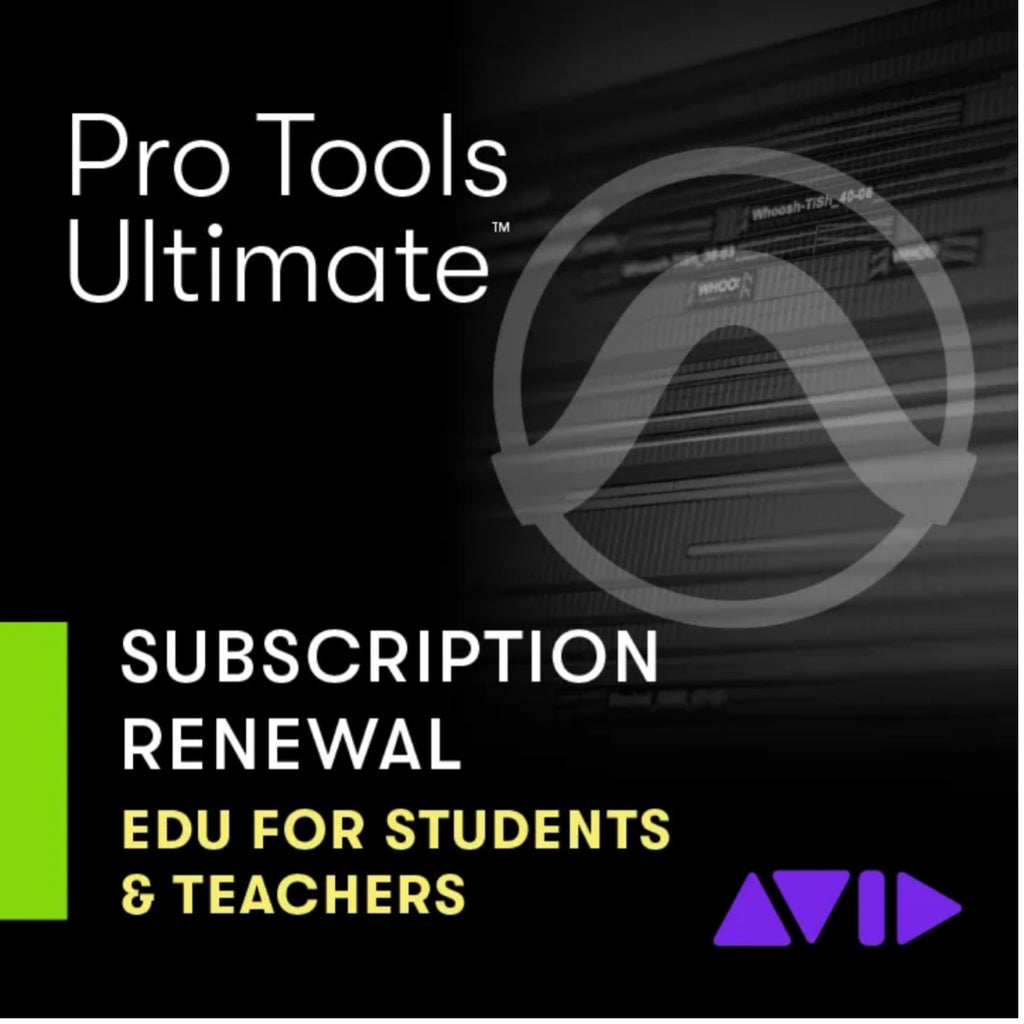 AVID - Pro Tools DAW Software Avid Pro Tools Ultimate 1 Year Subscription Renewal For Educational Students & Teachers