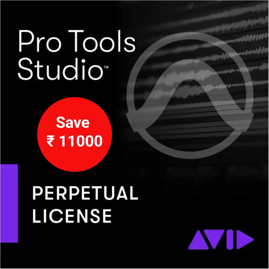 AVID - Pro Tools DAW Software Pro Tools Studio Perpetual License Promo Offer - India Exclusive! Limited-Time Offer!
