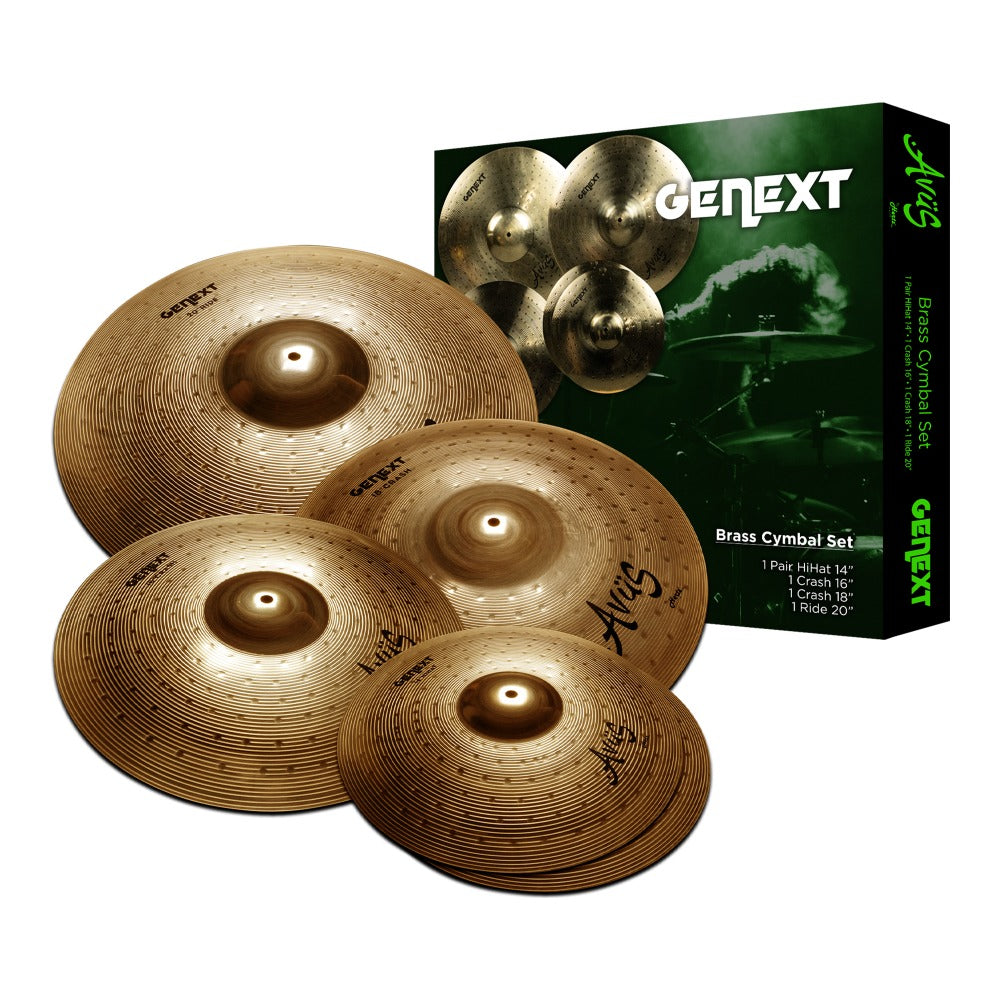 Avus Cymbal Packs Avus Genext-80 5 Piece Brass Cymbal Pack