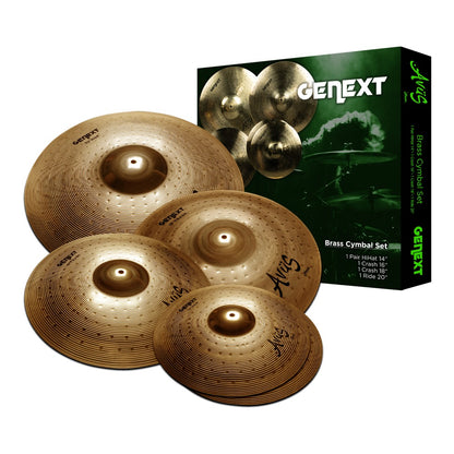 Avus Cymbal Packs Avus Genext-80 5 Piece Brass Cymbal Pack