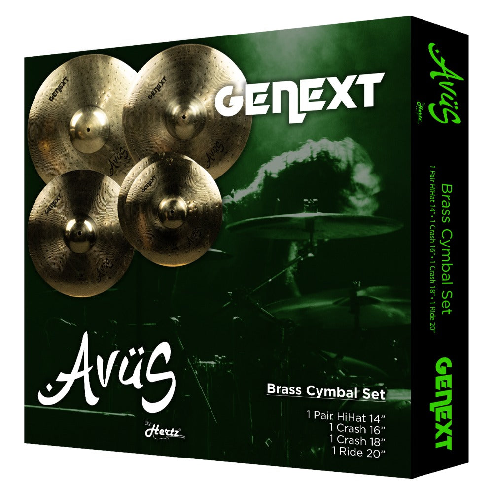 Avus Cymbal Packs Avus Genext-80 5 Piece Brass Cymbal Pack