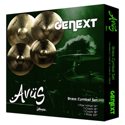 Avus Cymbal Packs Avus Genext-80 5 Piece Brass Cymbal Pack