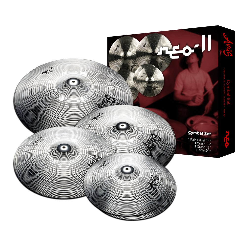 Avus Cymbal Packs Avus Neo 1 Silver 5 Piece Cymbal Pack