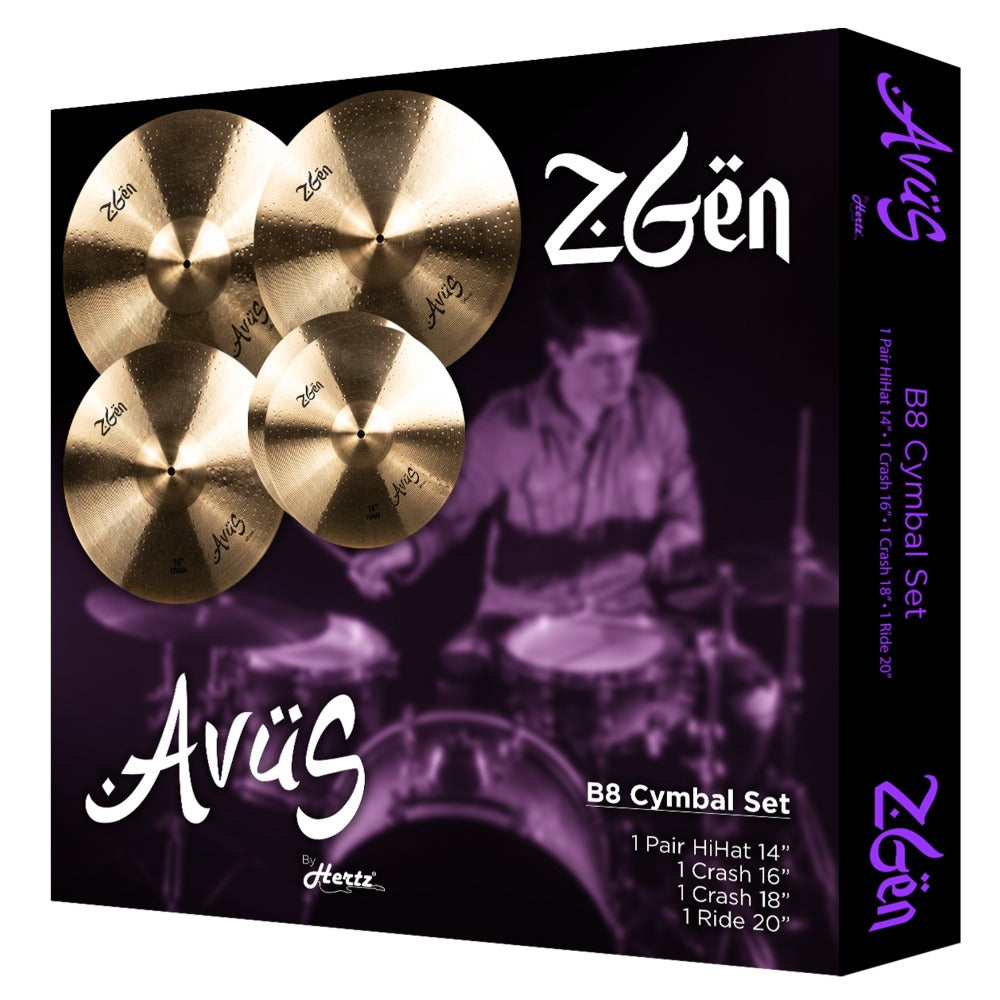 Avus Cymbal Packs Avus Zgen-05 5 Piece B8 Cymbal Pack
