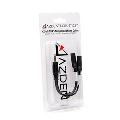 Azden Cables and Connectors Azden HX-Mi TRRS Mic Headphone Cable for Smartphones & Tablets