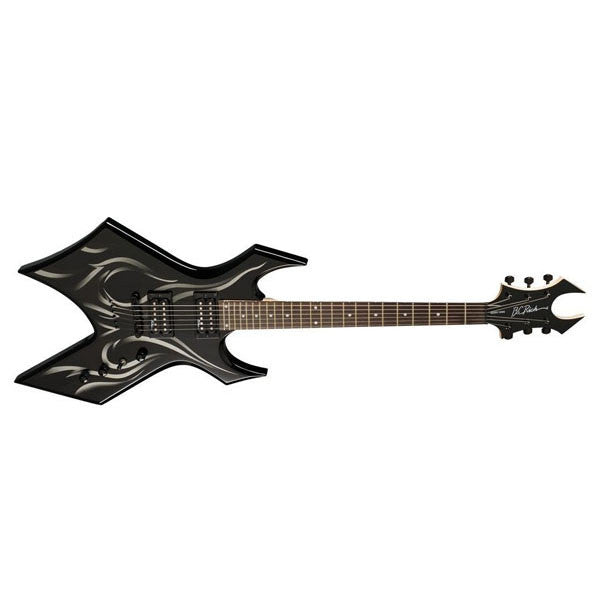 b.c. rich electric guitars b.c. rich kerry king wartribe 1 signature electric guitar - onyx