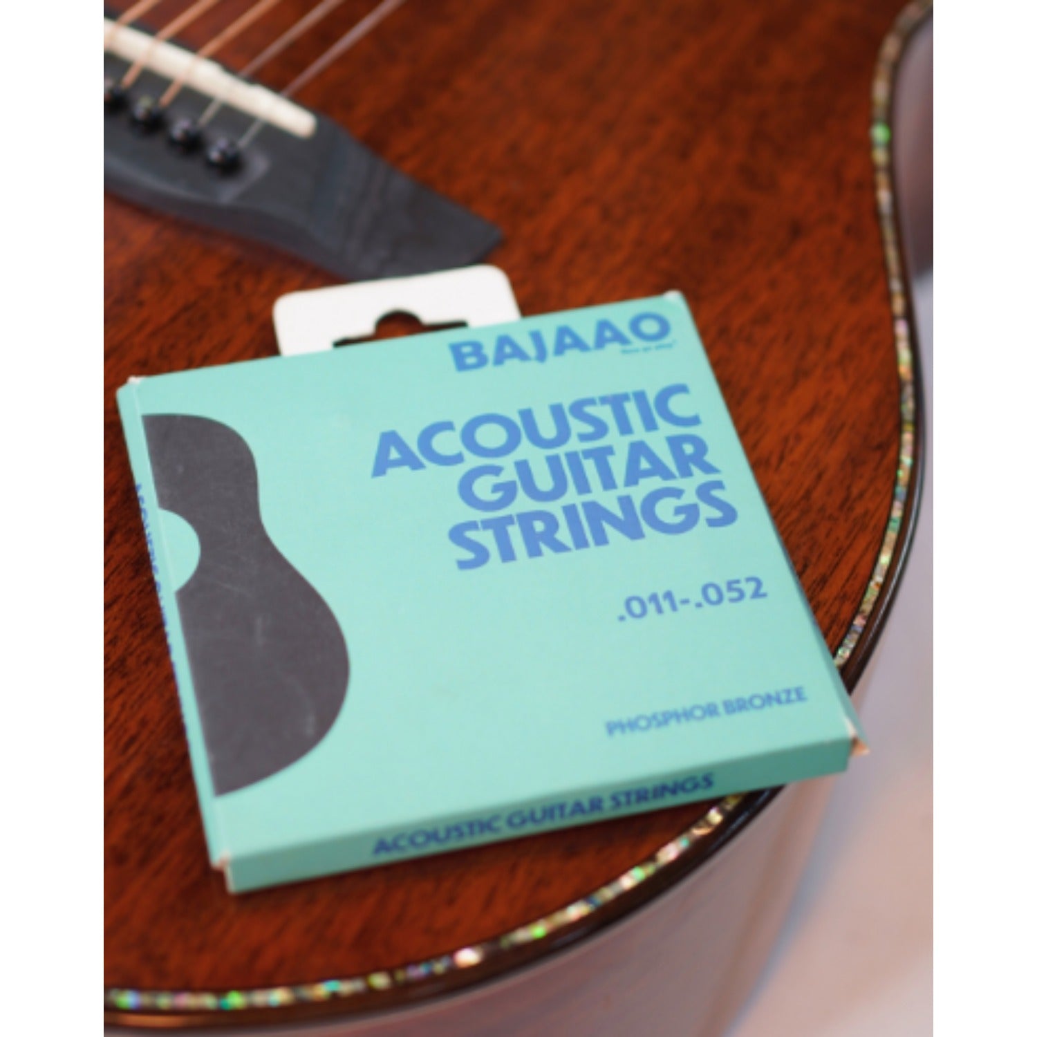 Bajaao Acoustic Guitar Strings Bajaao Phosphor Bronze Acoustic Guitar String Set #gauge_custom-light-gauge