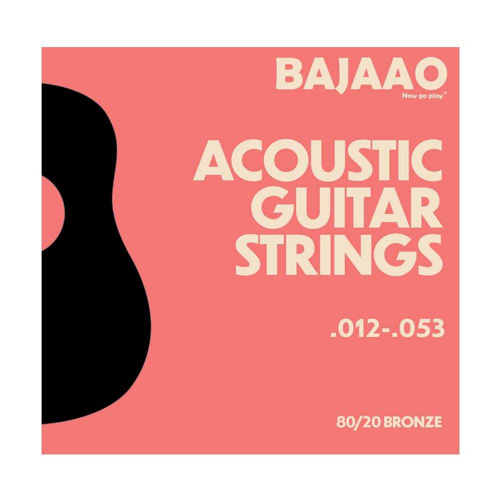 bajaao acoustic guitar strings light gauge bajaao 80/20 bronze acoustic guitar string set   #gauge_light-gauge