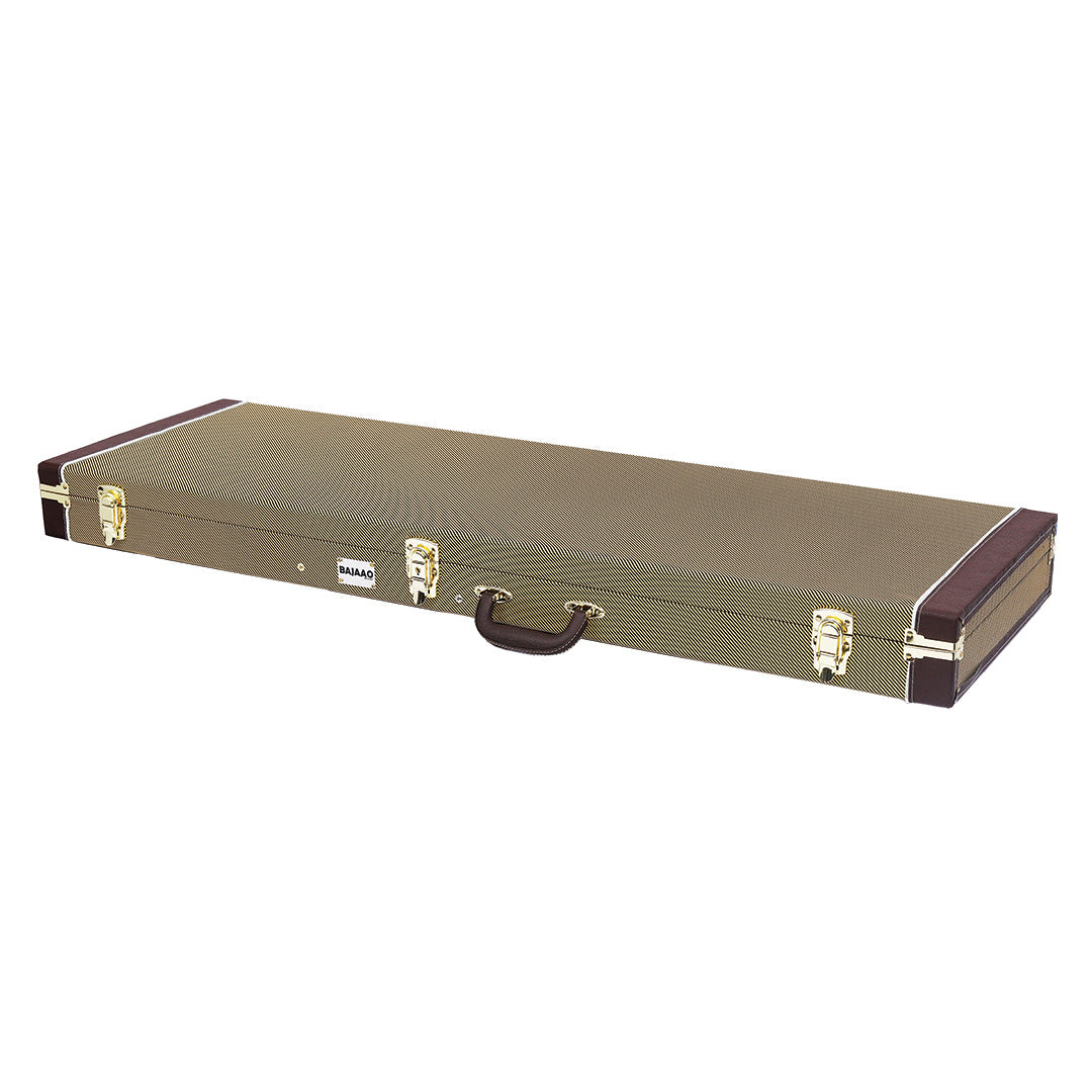 Bajaao Bass Guitar Cases Bajaao Electric Bass Guitar Hardshell Case in Tweed