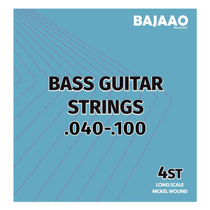 bajaao bass guitar strings light gauge bajaao nickel wound 4 string electric bass guitar string set  