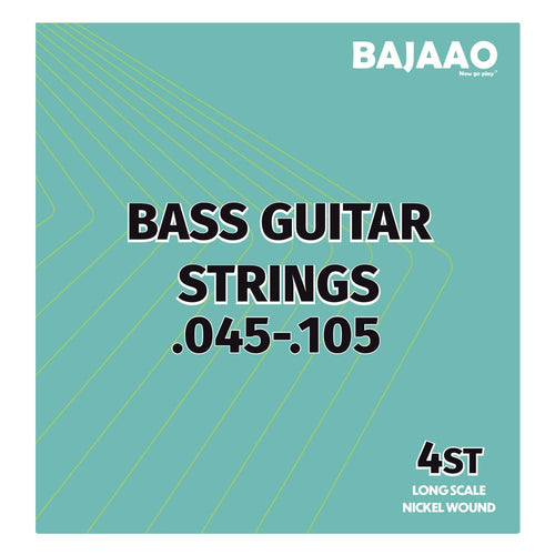 Buy Bajaao Nickel Wound 4 String Electric Bass Guitar String Set Online