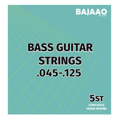 Bajaao Bass Guitar Strings Medium Gauge Bajaao Nickel Wound 5 String Electric Bass Guitar String Set