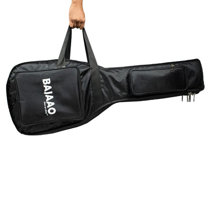 bajaao electric guitar gigbags bajaao dual guitar gig bag with 12mm padding for one acoustic & one electric guitar