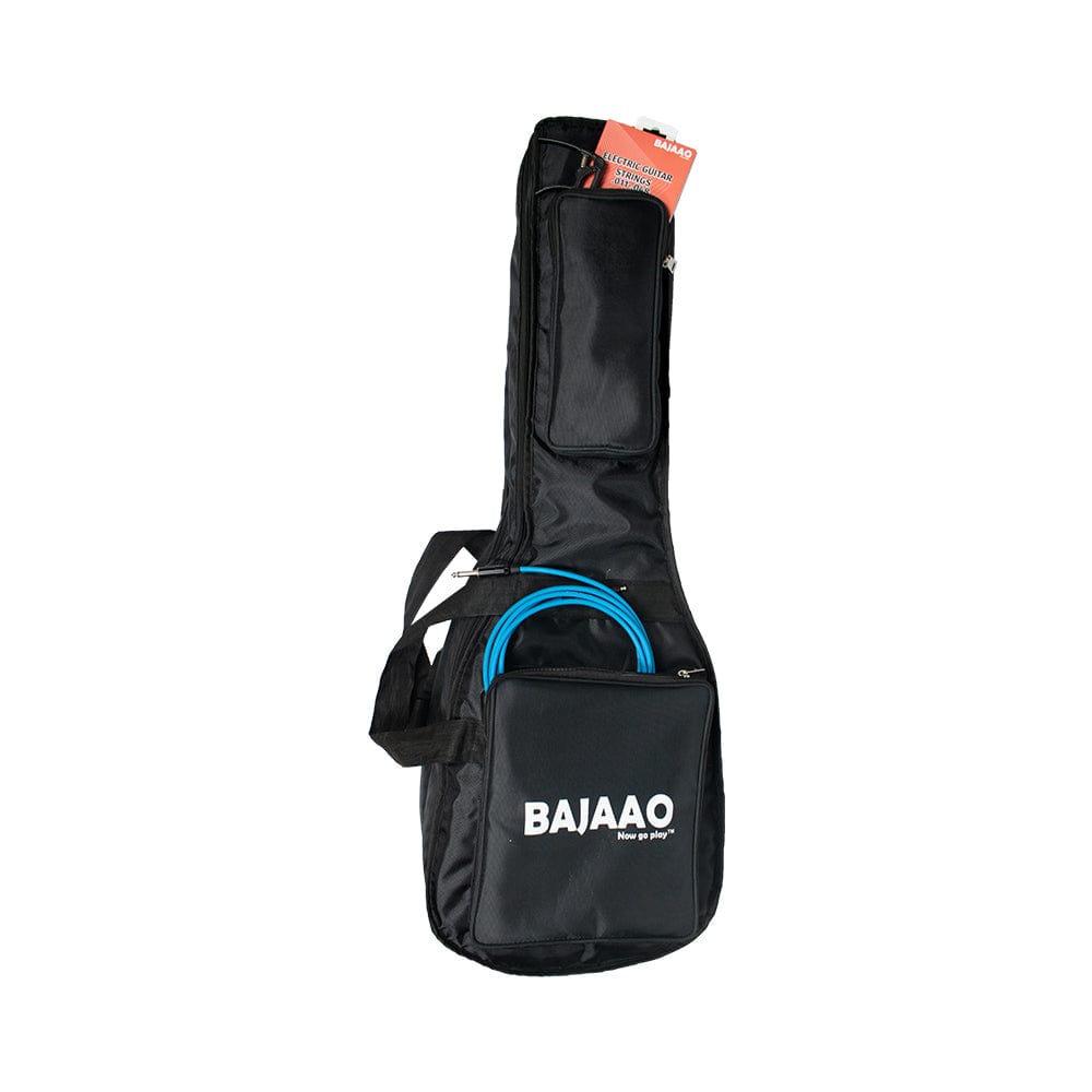 bajaao electric guitar gigbags bajaao dual guitar gig bag with 12mm padding for one acoustic & one electric guitar