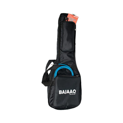 bajaao electric guitar gigbags bajaao dual guitar gig bag with 12mm padding for one acoustic & one electric guitar