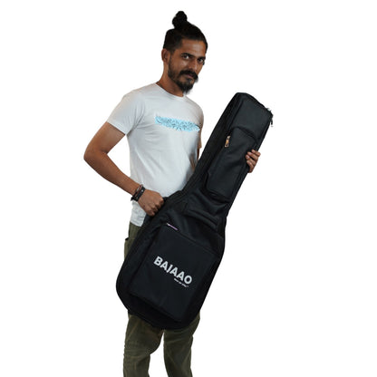 Bajaao Electric Guitar Gigbags Black Bajaao Deluxe 12mm Electric Guitar Gigbag