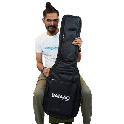 Bajaao Electric Guitar Gigbags Black Bajaao Deluxe 12mm Electric Guitar Gigbag
