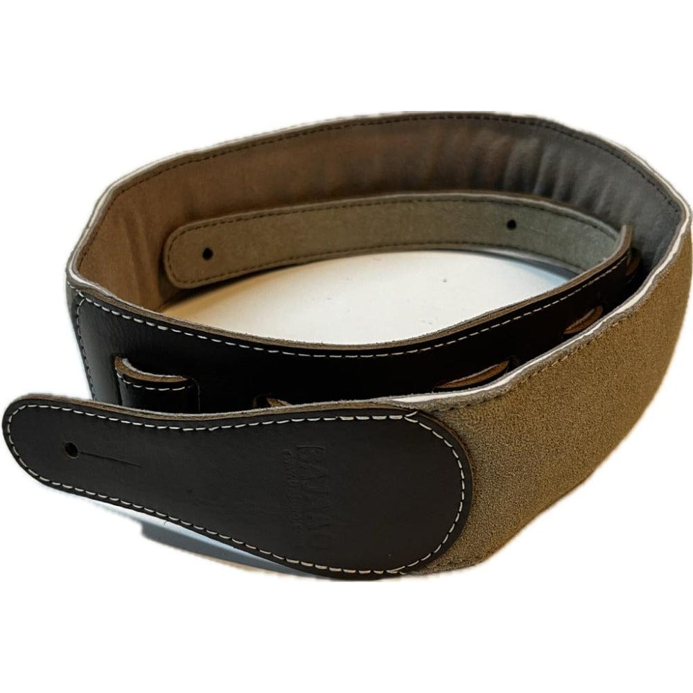 Bajaao Guitar Straps Beige Bajaao 2.5 Inch Leather Guitar Strap for Electric / Acoustic / Bass Guitar