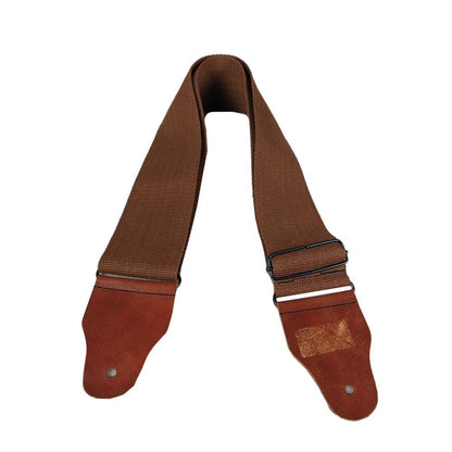 bajaao guitar straps brown bajaao 2.9 inch cotton guitar strap - brown for electric / acoustic / bass guitar- brown     