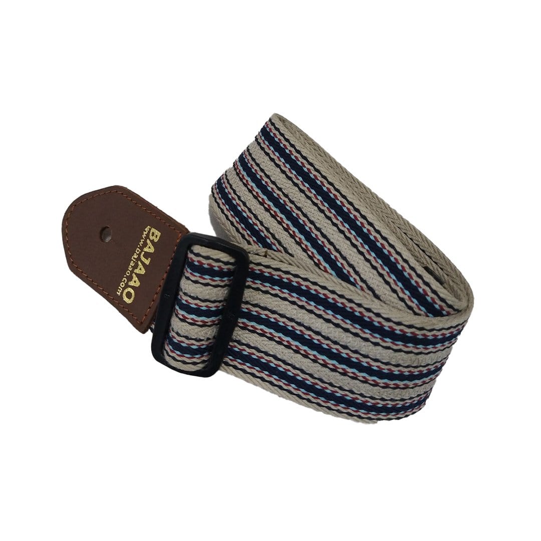 bajaao guitar straps brown bajaao 2-inch cotton guitar strap for electric / acoustic / bass guitar   