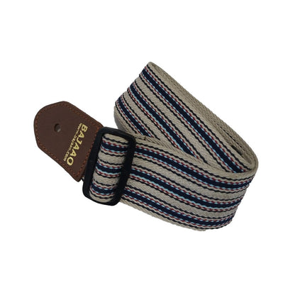 bajaao guitar straps brown bajaao 2-inch cotton guitar strap for electric / acoustic / bass guitar   