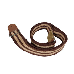 Bajaao Guitar Straps Brown & Beige Stripes Bajaao Cotton Guitar Strap for Ukulele / Electric / Acoustic Guitar - Brown & Beige - Open Box