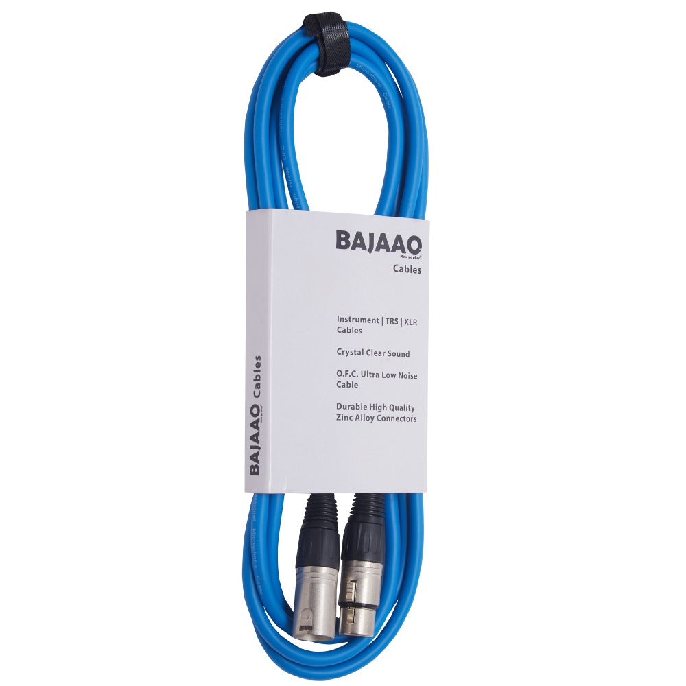 Bajaao Microphone Cables Bajaao Male XLR to Female XLR Microphone Cable