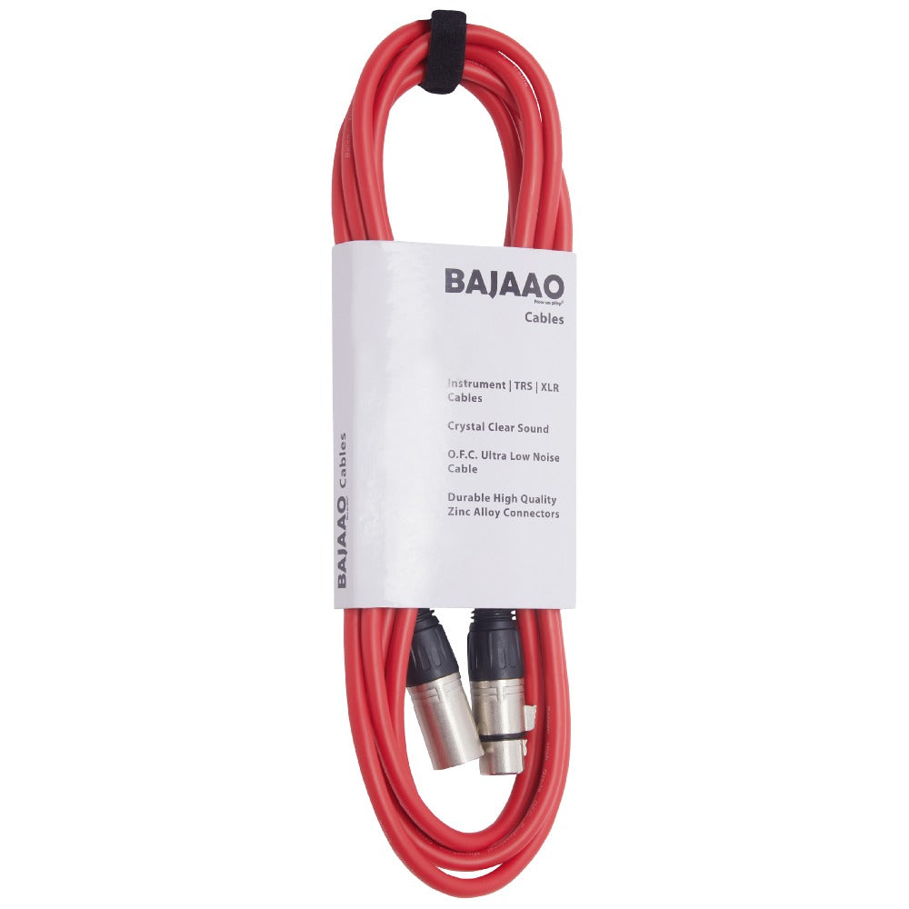 Bajaao Microphone Cables Bajaao Male XLR to Female XLR Microphone Cable