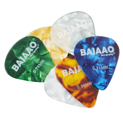 Bajaao Picks Bajaao Celluloid Guitar Pick Set of Various Thickness (0.46, 0.71, 0.96 mm) 