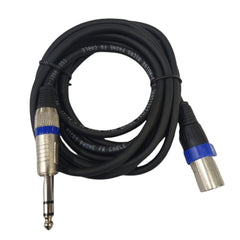 Bajaao Speaker Cables 3 Meters Bajaao XLR to TRS Balanced Microphone / Speaker Cable - Black