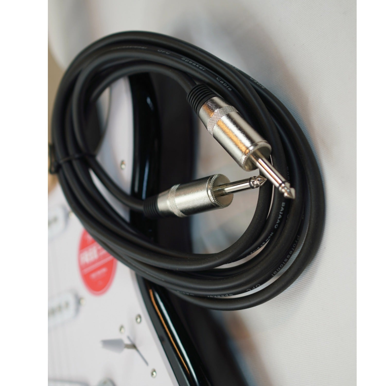 Bajaao Speaker Cables 3 Metres Bajaao TS to TS Balanced Cable for Speakers and instruments 