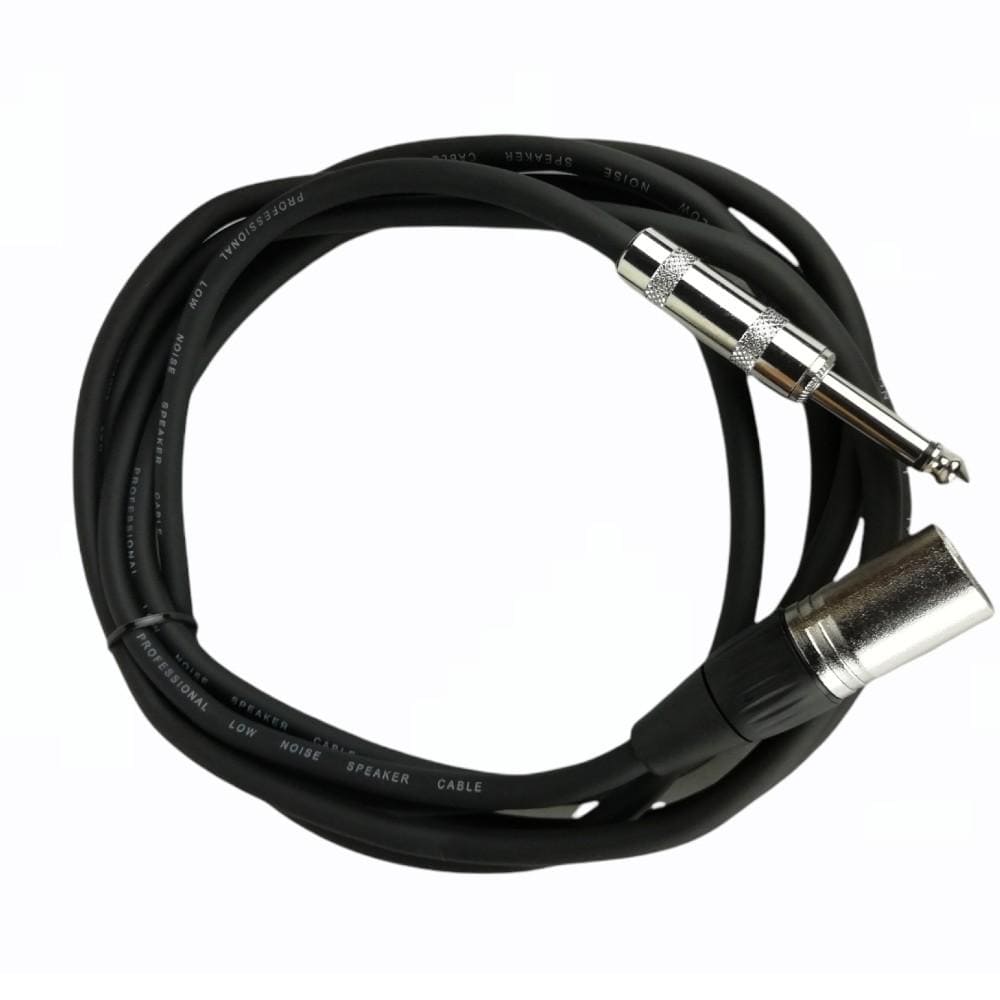 bajaao speaker cables bajaao ts to xlr unbalanced microphone / speaker cable - black   #size_10-meter