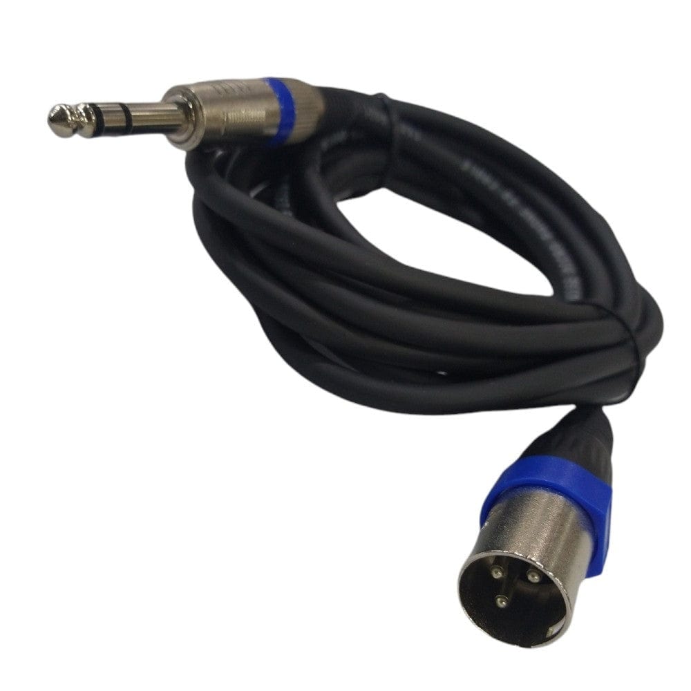 bajaao speaker cables bajaao xlr to trs balanced microphone / speaker cable - black   