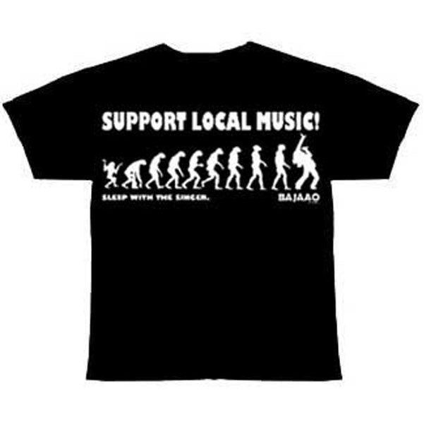 bajaao t shirts bajaao inchsupport local music...sleep with the singerinch tshirt