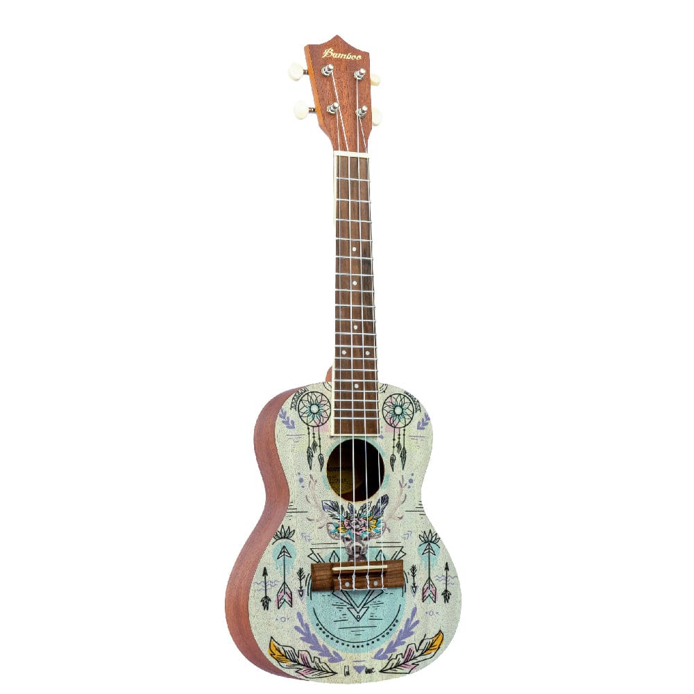 Bamboo Concert Ukuleles Bamboo New Generation Dreams Line Series Concert Ukulele with Gig Bag