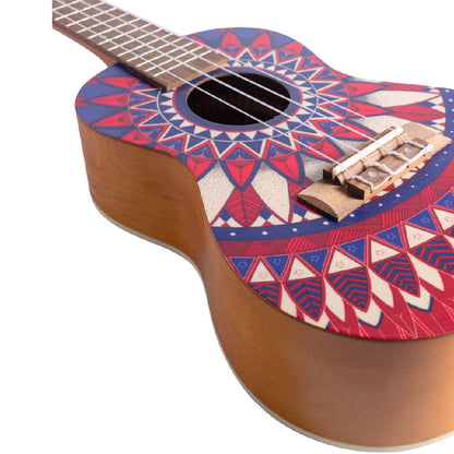 bamboo concert ukuleles passion bamboo new generation mandala line series concert ukulele with gig bag     