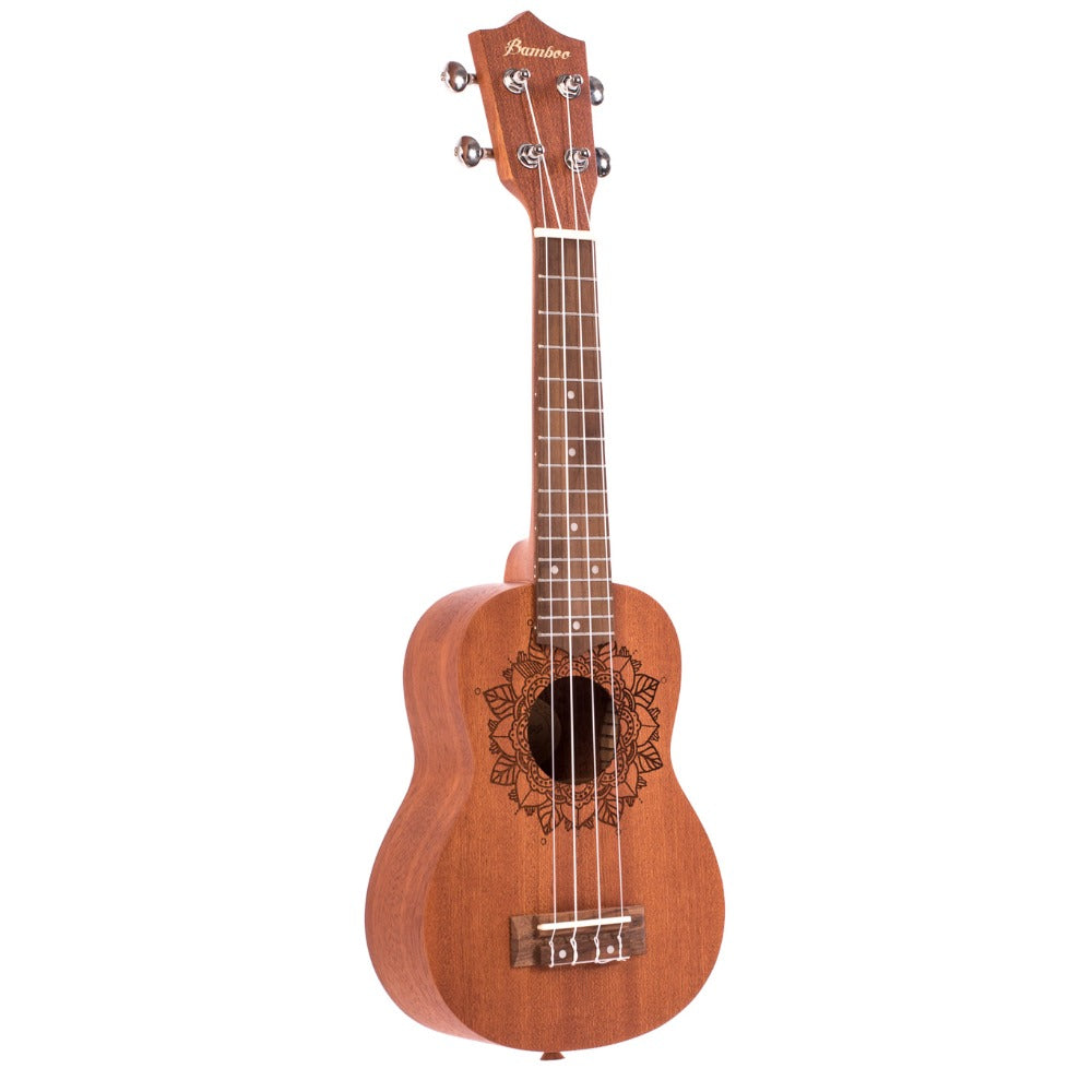Bamboo Soprano Ukuleles Bamboo New Generation Earth Line Series Soprano Ukulele with Gig Bag