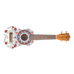 Bamboo Soprano Ukuleles Bamboo New Generation Mandala Line Series Soprano Ukulele with Gig Bag