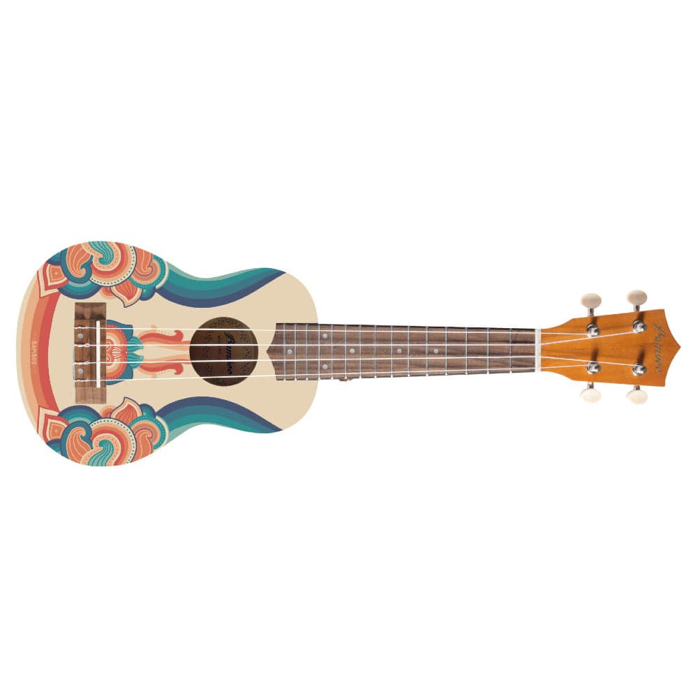 bamboo soprano ukuleles bamboo new generation mandala line series soprano ukulele with gig bag    #mandala-line_retro