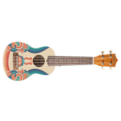 Bamboo Soprano Ukuleles Bamboo New Generation Mandala Line Series Soprano Ukulele with Gig Bag
