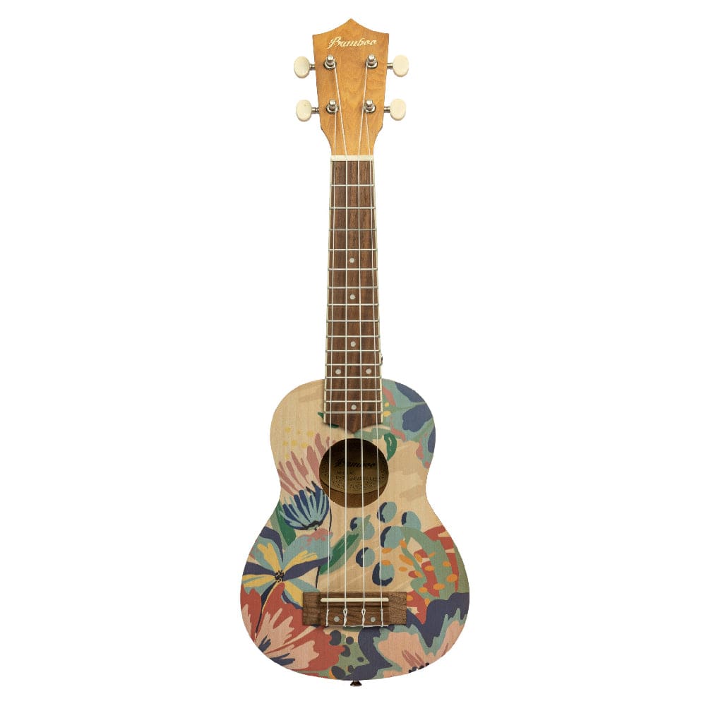 bamboo soprano ukuleles caramelle bamboo new generation flower line series soprano ukulele with gig bag  