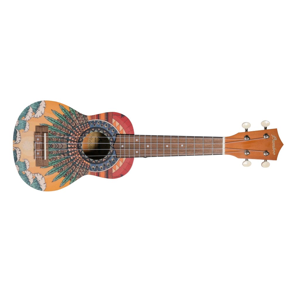 Bamboo Soprano Ukuleles Sunshine Bamboo New Generation Nature Line Series Soprano Ukulele with Gig Bag