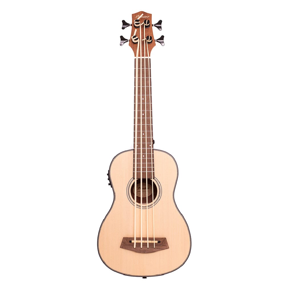 Bamboo U-Bass Natural Bamboo Special Edition Series Hybrid Line Solid Spruce Top U-Bass with EQ and Gig Bag