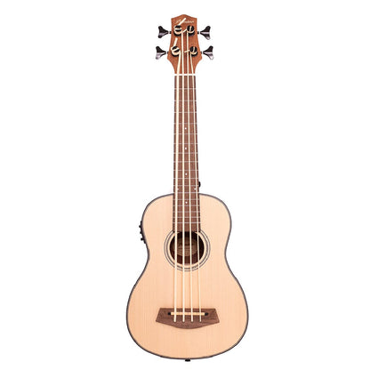 Bamboo U-Bass Natural Bamboo Special Edition Series Hybrid Line Solid Spruce Top U-Bass with EQ and Gig Bag