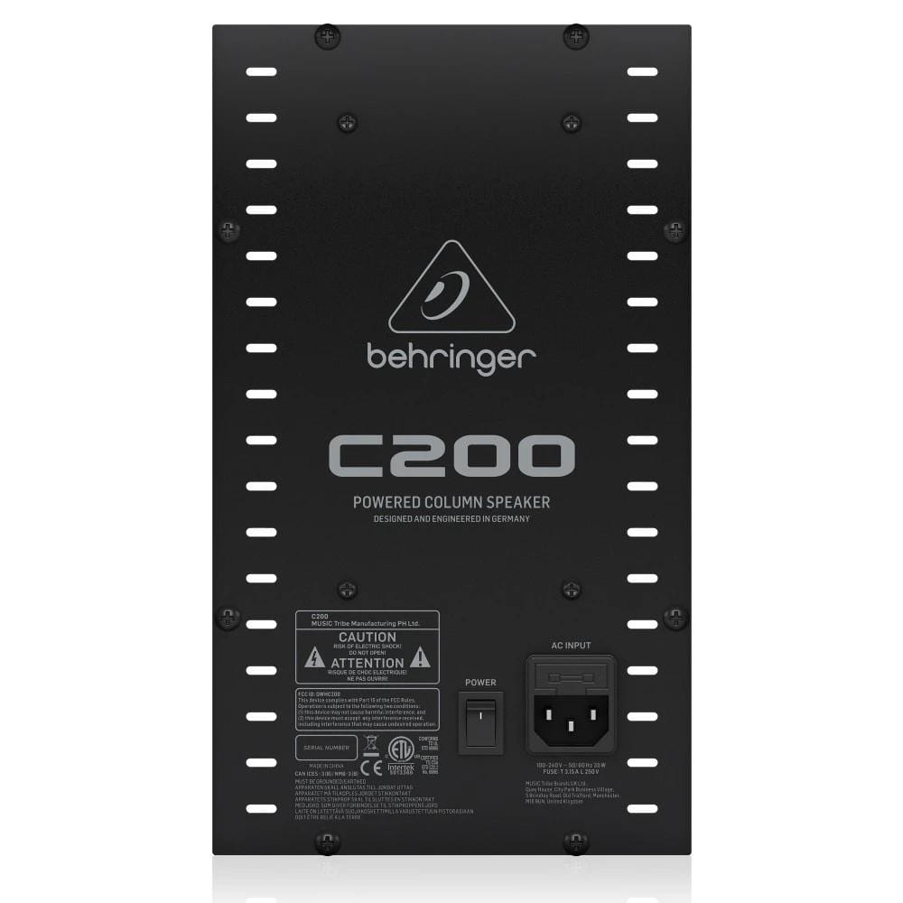 behringer active pa speakers behringer c-200-watts 2-way active column pa speaker with 8 inch subwoofer