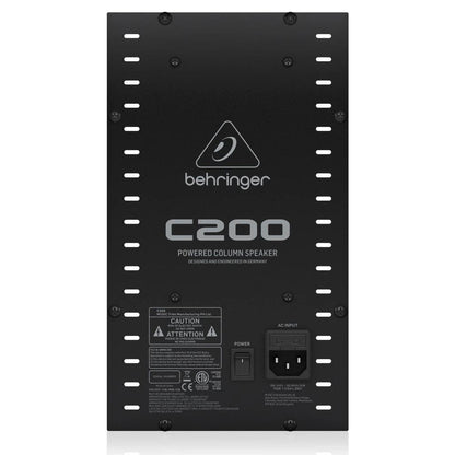 behringer active pa speakers behringer c-200-watts 2-way active column pa speaker with 8 inch subwoofer