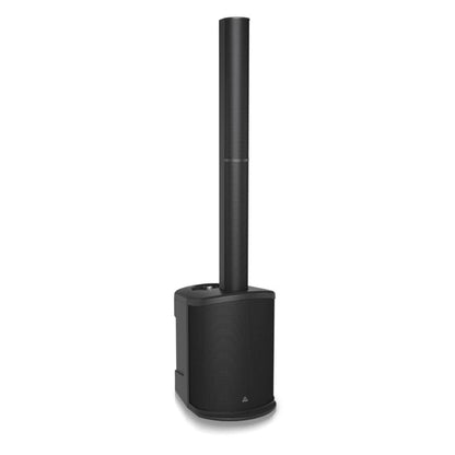 behringer active pa speakers behringer c210 200w powered column loudspeaker with 8 inch subwoofer