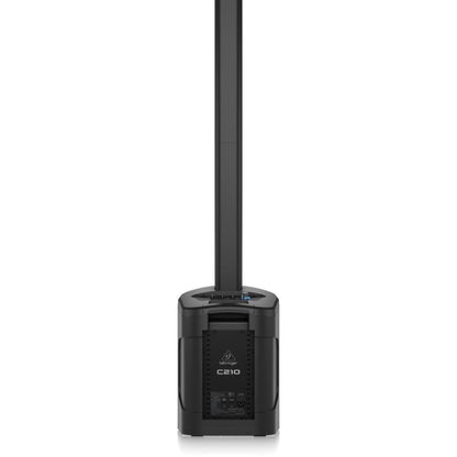 behringer active pa speakers behringer c210 200w powered column loudspeaker with 8 inch subwoofer