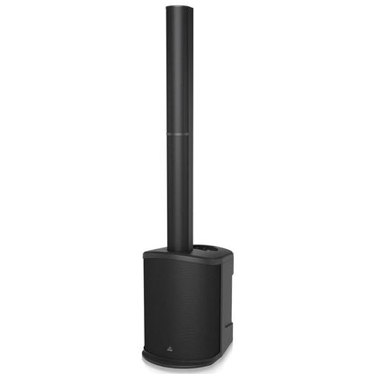 behringer active pa speakers behringer c210b 160w battery powered column loudspeaker with 8 inch subwoofer